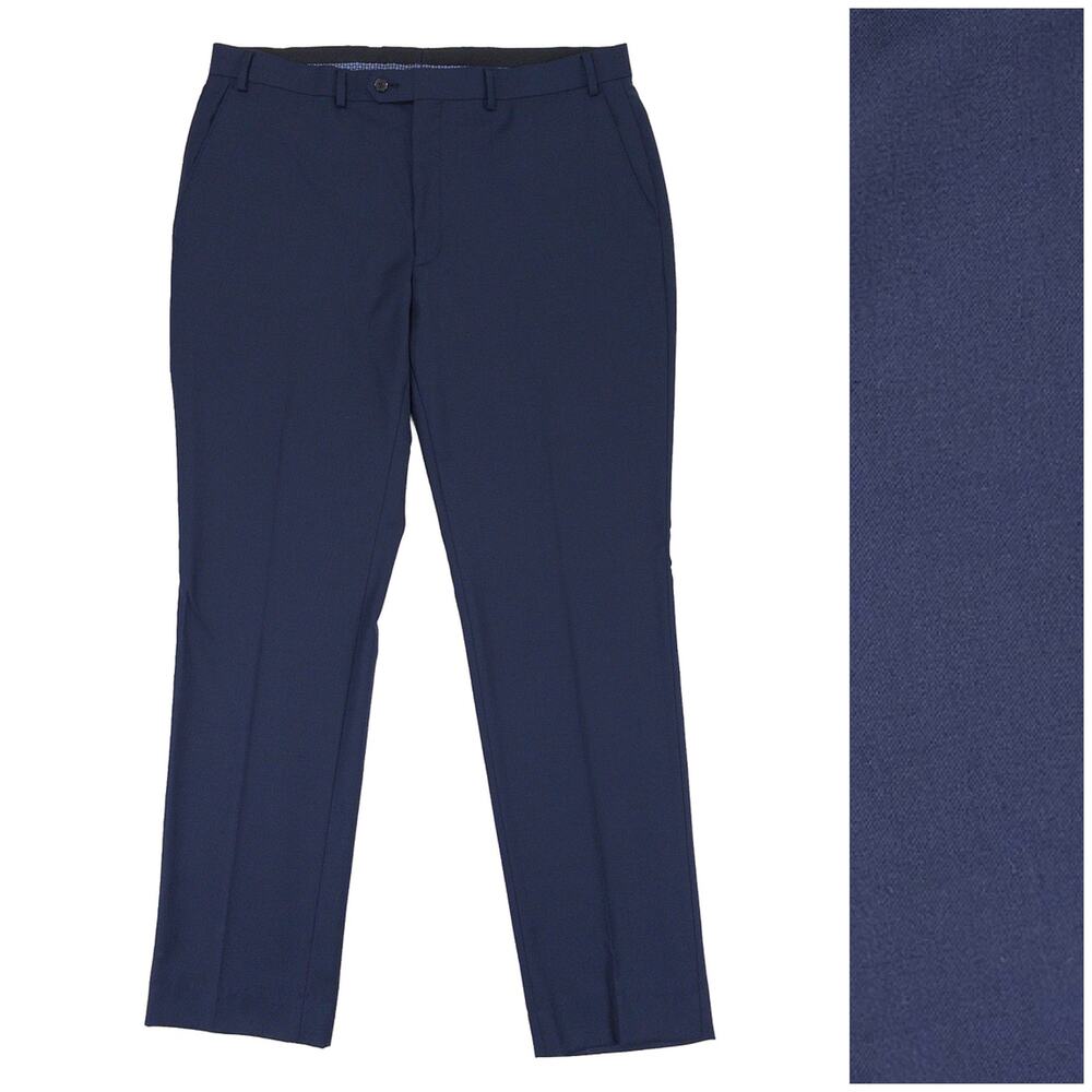 Lauren Ralph Lauren Mens Wool Blend Dress Pants 38R Navy Classic Trousers Work